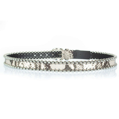 Isabel Marant, Zap belt with studs and snake print