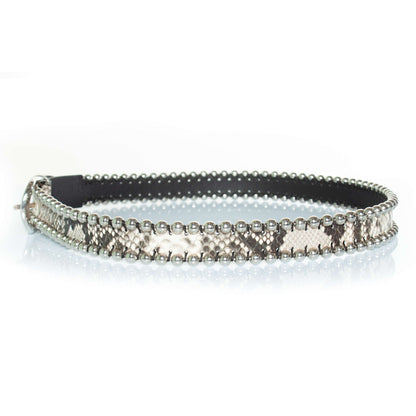Isabel Marant, Zap belt with studs and snake print