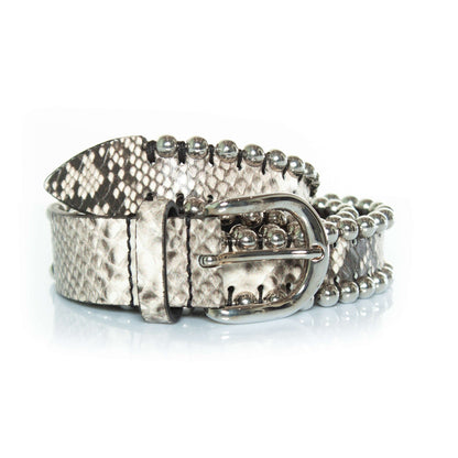 Isabel Marant, Zap belt with studs and snake print