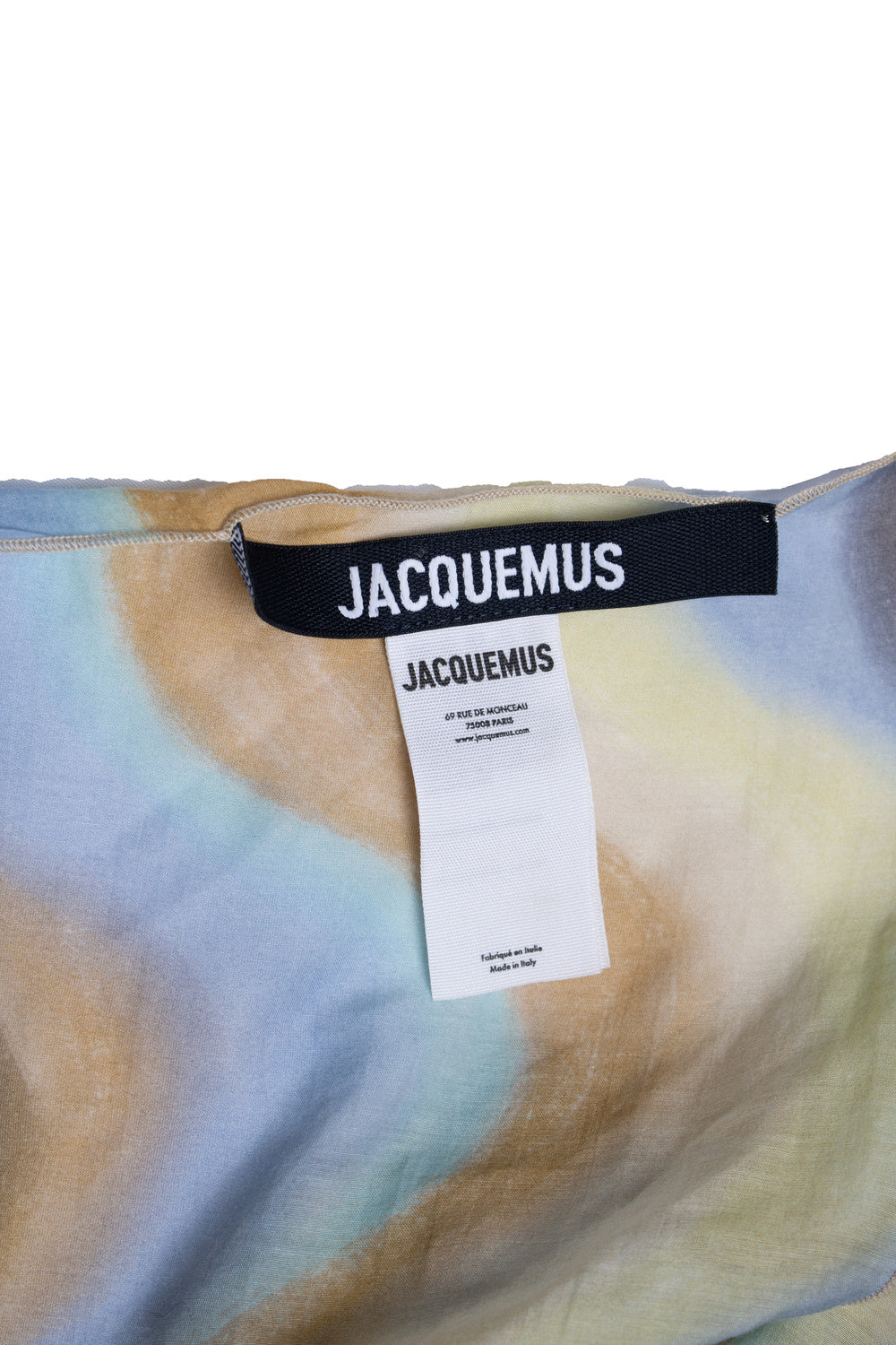 Jacquemus, Multicolor square silk and cotton scarf