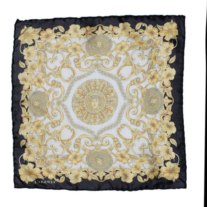 Versace, pocket square with baroc print