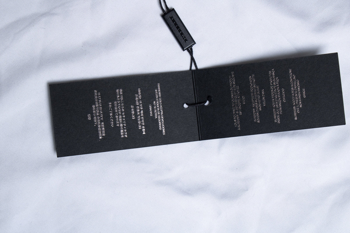 Burberry, orange tie scarf