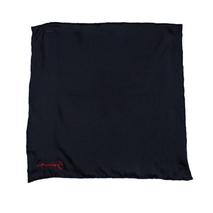 Givenchy, black pocket square with embroidery
