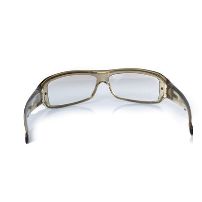Gucci, Oliver green vintage shield sunglasses