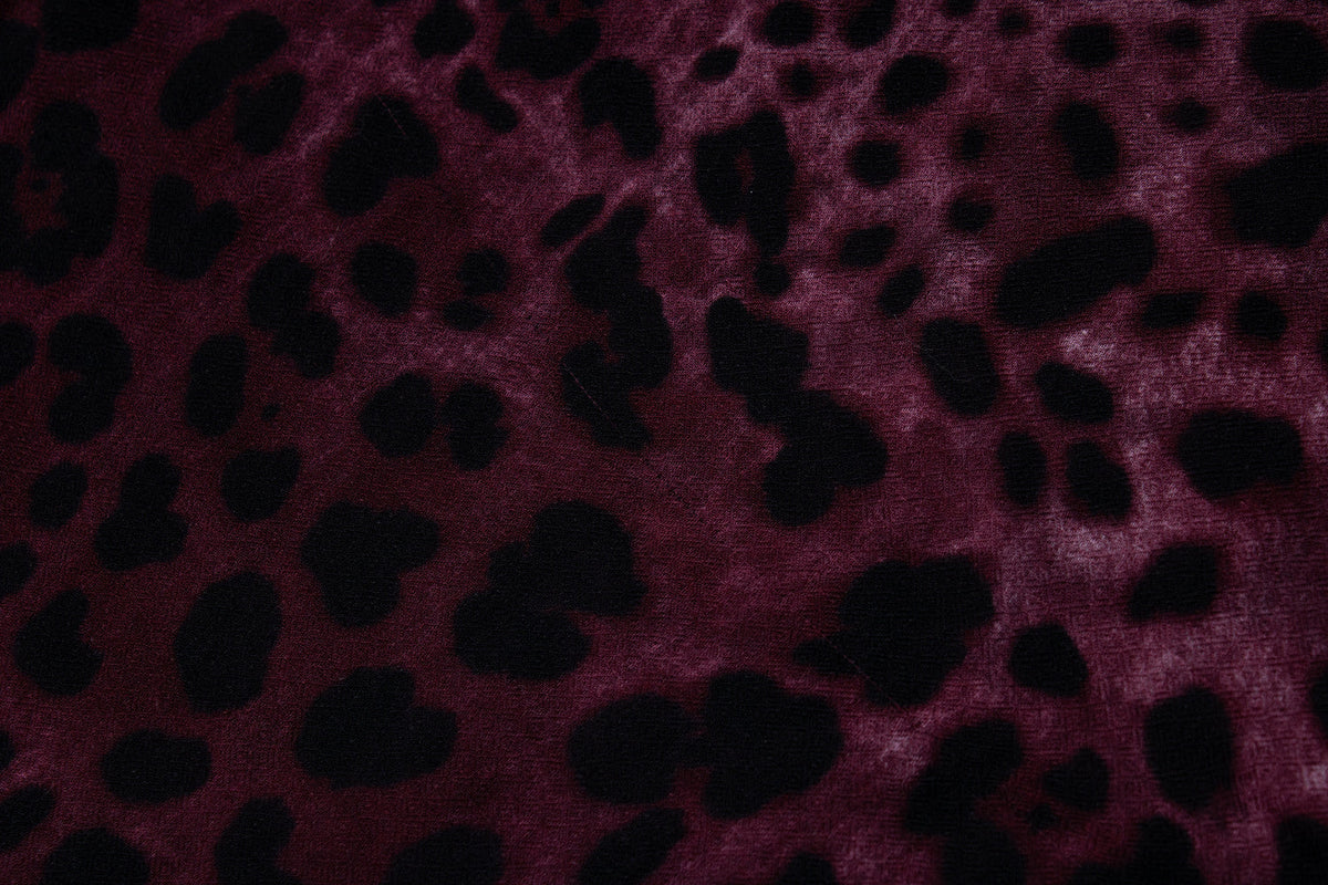 Dolce & Gabbana, leopard printed scarf in purple