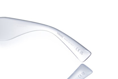 Versace, transparent shield medusa sunglasses