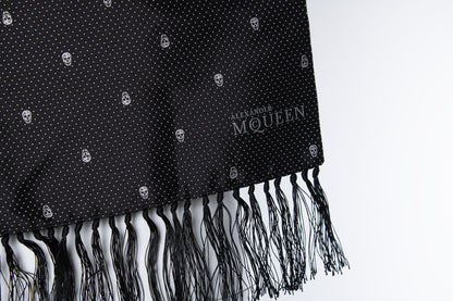 Alexander McQueen, dotted skull tuxedo scarf