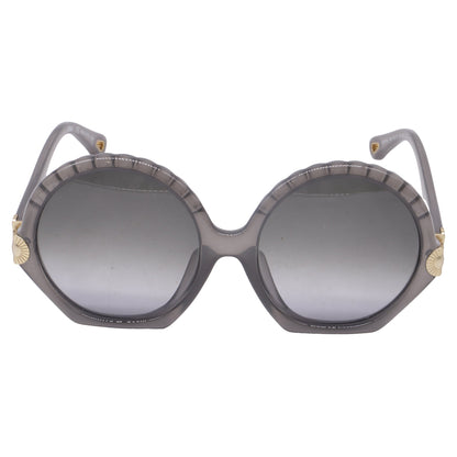 Chloé Vera Seashell Round Sunglasses in Grey Acetate