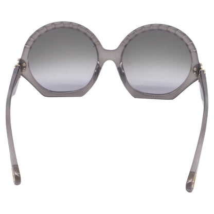 Chloé Vera Seashell Round Sunglasses in Grey Acetate
