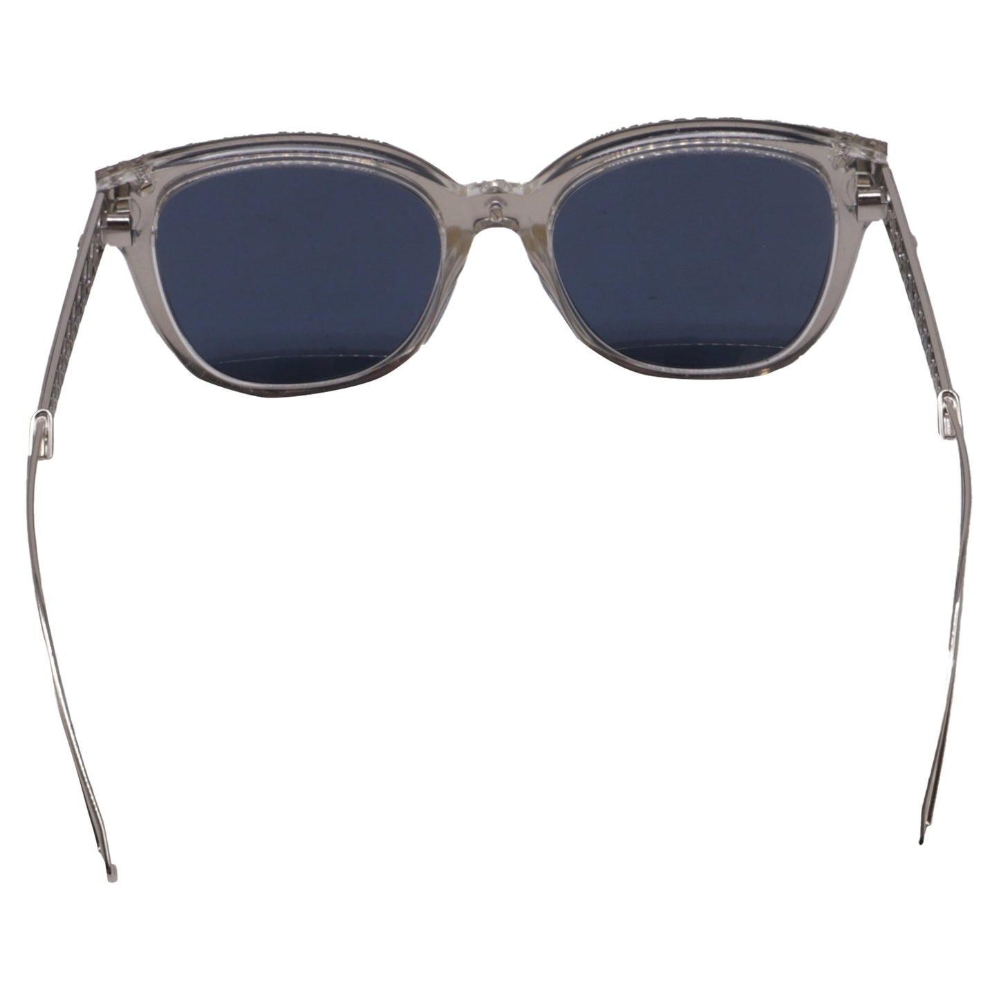 Dior Diorama 1 Mirrored Wayfarer Sunglasses in Silver Acetate