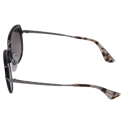 Prada Catwalk SPR58U Oval Sunglasses in Grey Metal