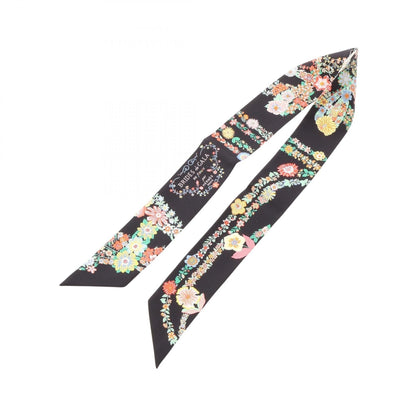 Hermes Brides de Gala en Fleurs Silk Twilly Scarf