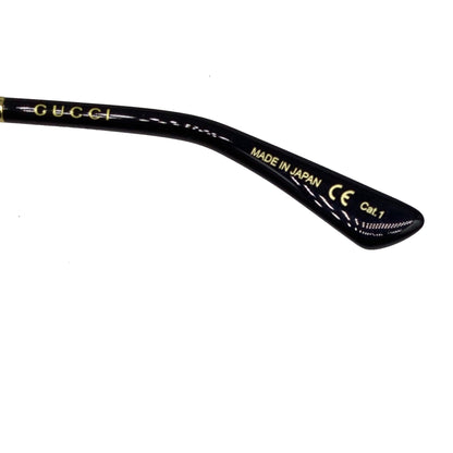 Gucci GG0595S Bamboo Round-Framed Sunglasses in Gold Metal
