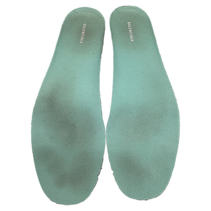 Women's Balenciaga Triple S Clear Sole Sneakers in Mint Polyester