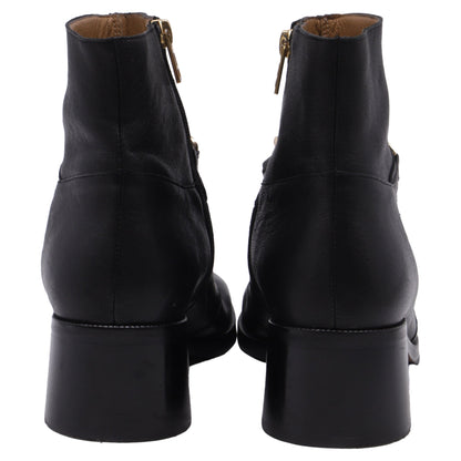 Women's See by Chloé Mahe Ankle Boots in Black Leather