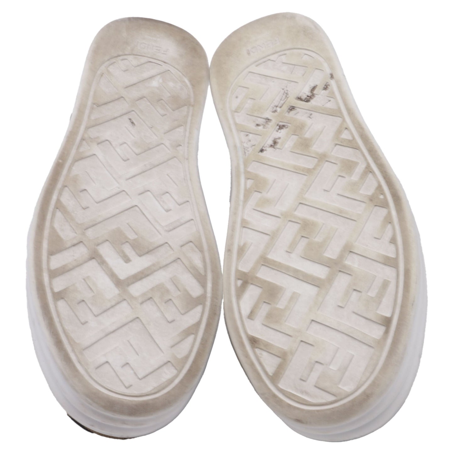 Women's Fendi Rise Brand-Pattern Stretch-Woven Low-Top Skate Shoes in Brown Canvas
