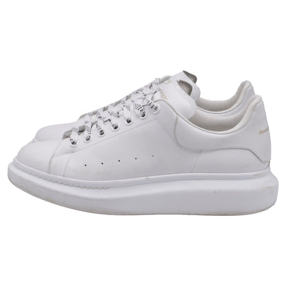 Men's Alexander McQueen Oversized Platform Sneakers in White Leather