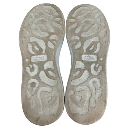 Men's Alexander McQueen Oversized Platform Sneakers in White Leather