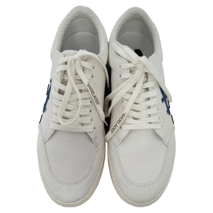 Women's Off-White Vulcanized Eco Sneakers in White Canvas