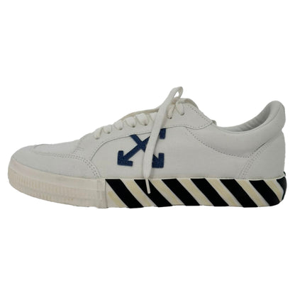 Women's Off-White Vulcanized Eco Sneakers in White Canvas