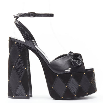 Women's Saint Laurent Paige Patchwork Stud Sandals