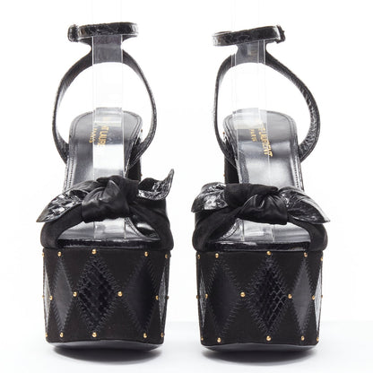 Women's Saint Laurent Paige Patchwork Stud Sandals