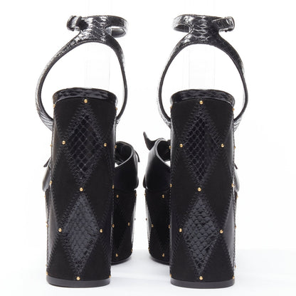 Women's Saint Laurent Paige Patchwork Stud Sandals