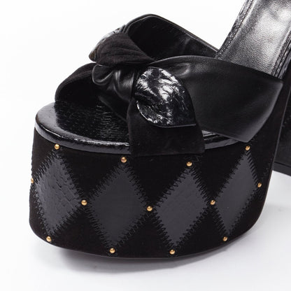 Women's Saint Laurent Paige Patchwork Stud Sandals