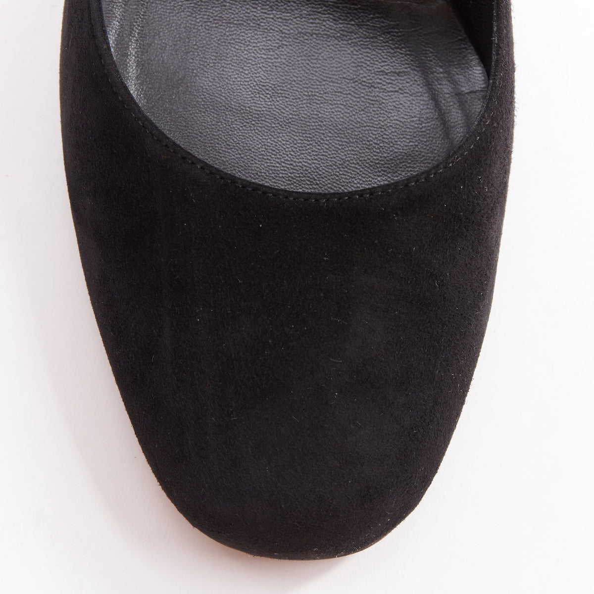 Women's Saint Laurent Suede Leather Mary Jane Pumps