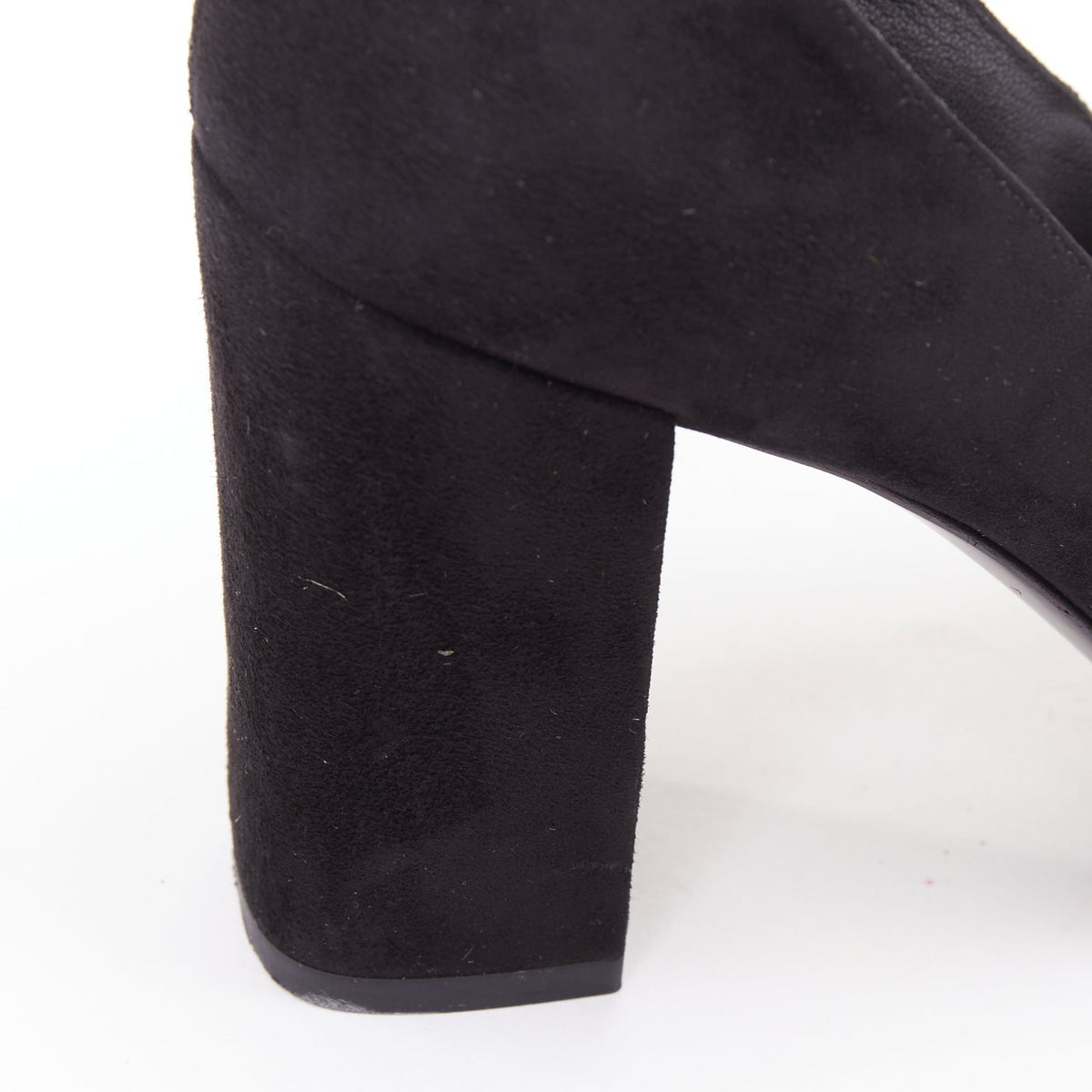 Women's Saint Laurent Suede Leather Mary Jane Pumps
