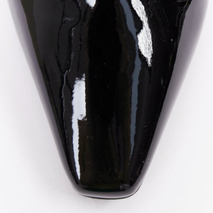Women's Chanel 2018 Patent Pointed Oxford