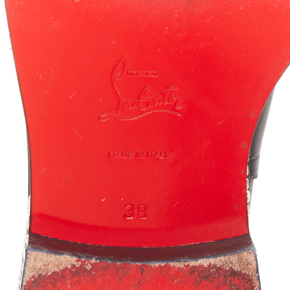 Women's Christian Louboutin Leather Buckle Boots