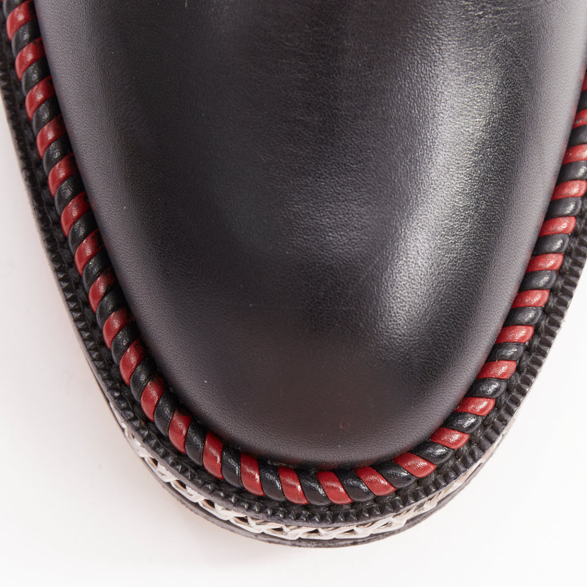 Women's Christian Louboutin Leather Buckle Boots