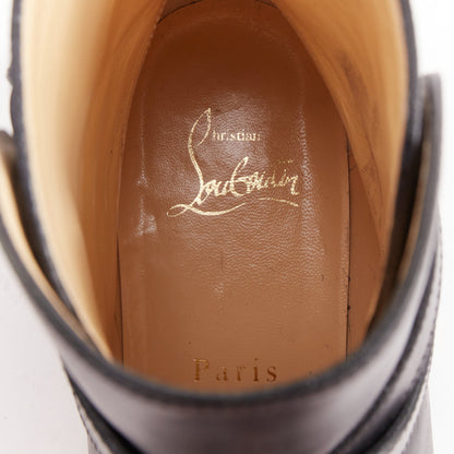 Women's Christian Louboutin Leather Buckle Boots