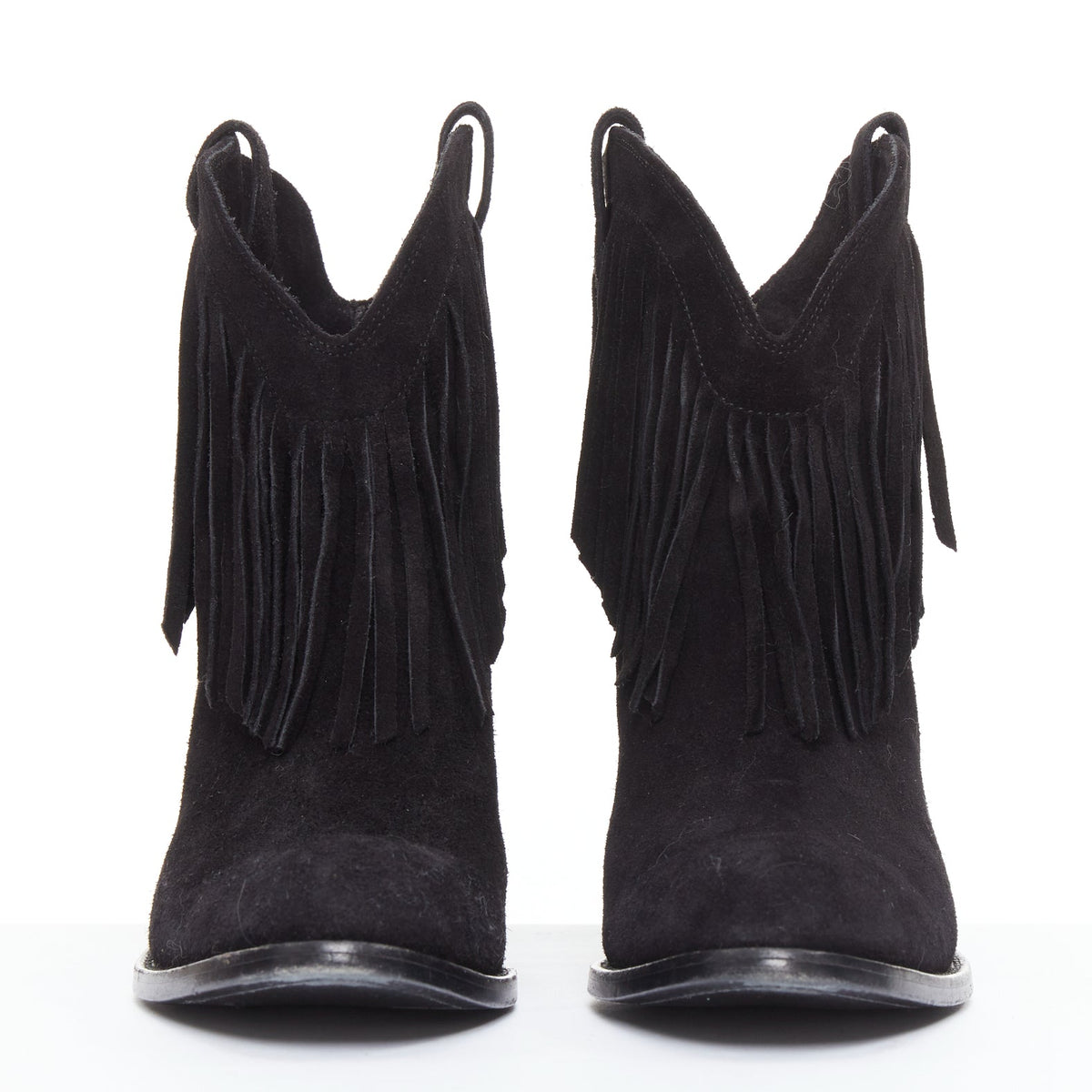 Women's Saint Laurent Curtis Suede Western Boots
