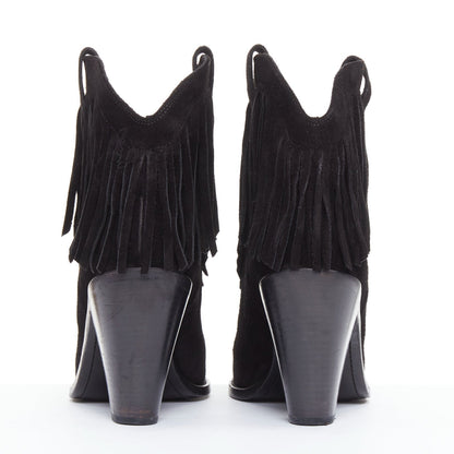 Women's Saint Laurent Curtis Suede Western Boots