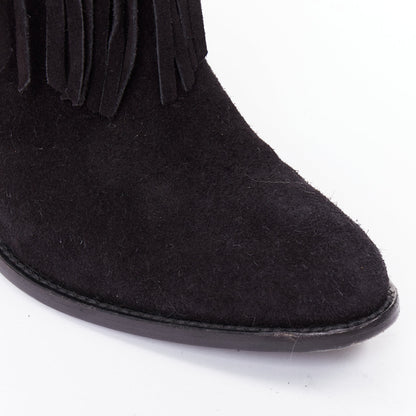 Women's Saint Laurent Curtis Suede Western Boots