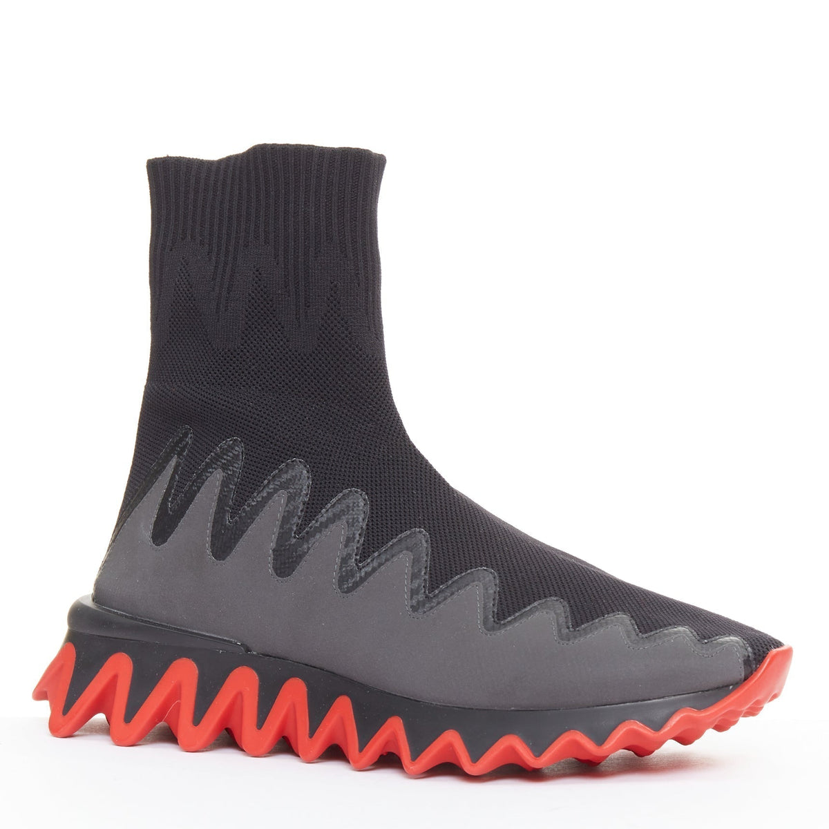 Men's Christian Louboutin Sock Ankle Sneaker