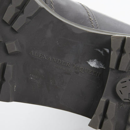 Women's Alexander Mcqueen Leather Fur Combat Boot