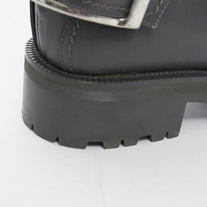 Women's Alexander Mcqueen Leather Fur Combat Boot