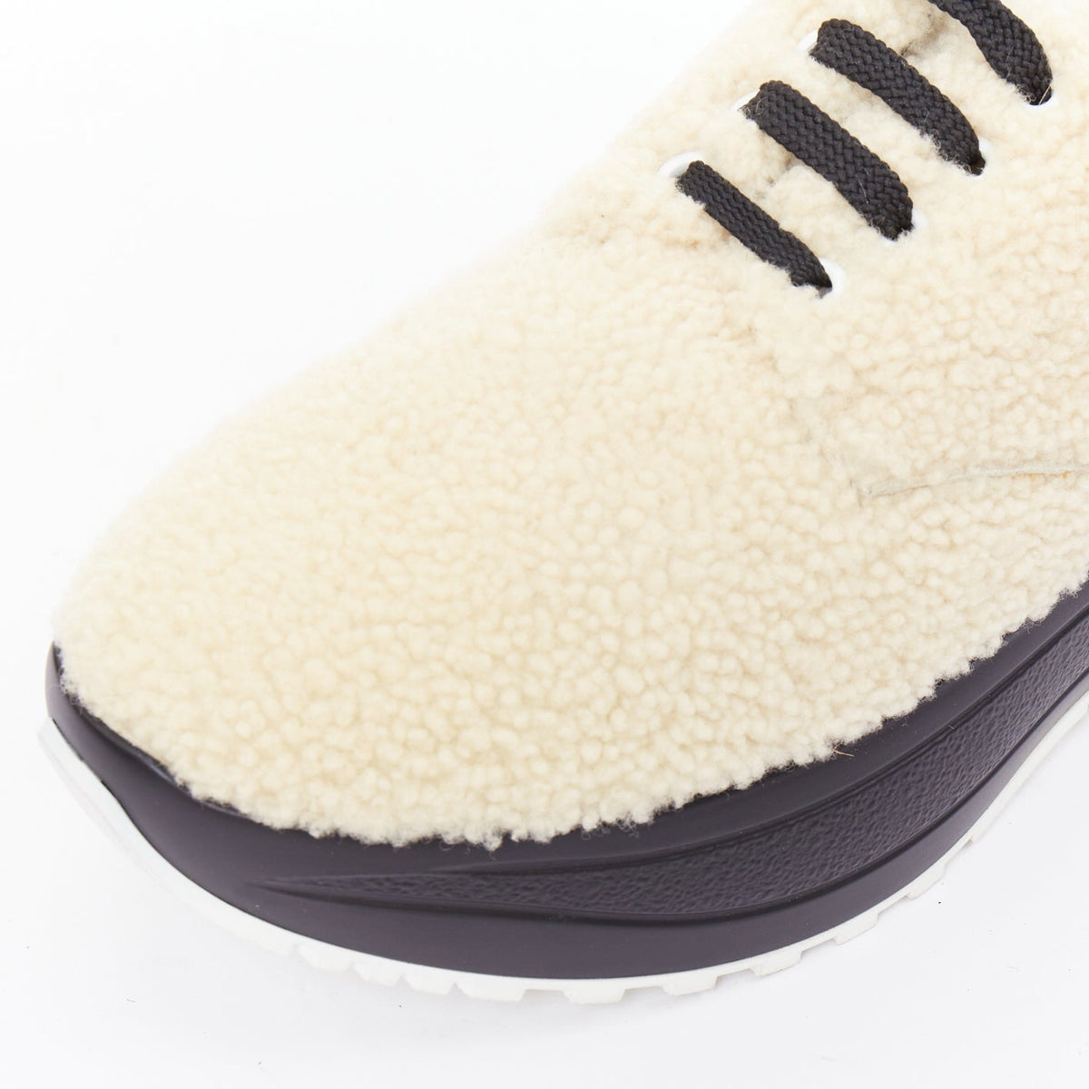 Women's Celine Delivery Shearling Sneakers