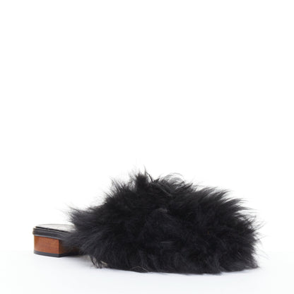 Women's Chanel Lamb Fur Fluffy Slippers