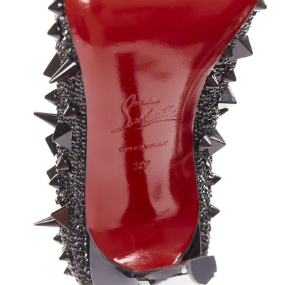 Women's Christian Louboutin Crystal Spike Pumps