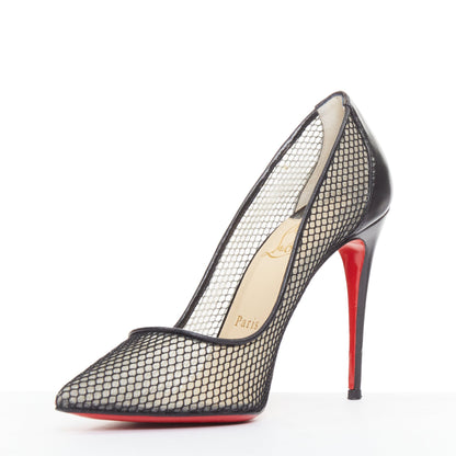 Women's Christian Louboutin Mesh Pumps