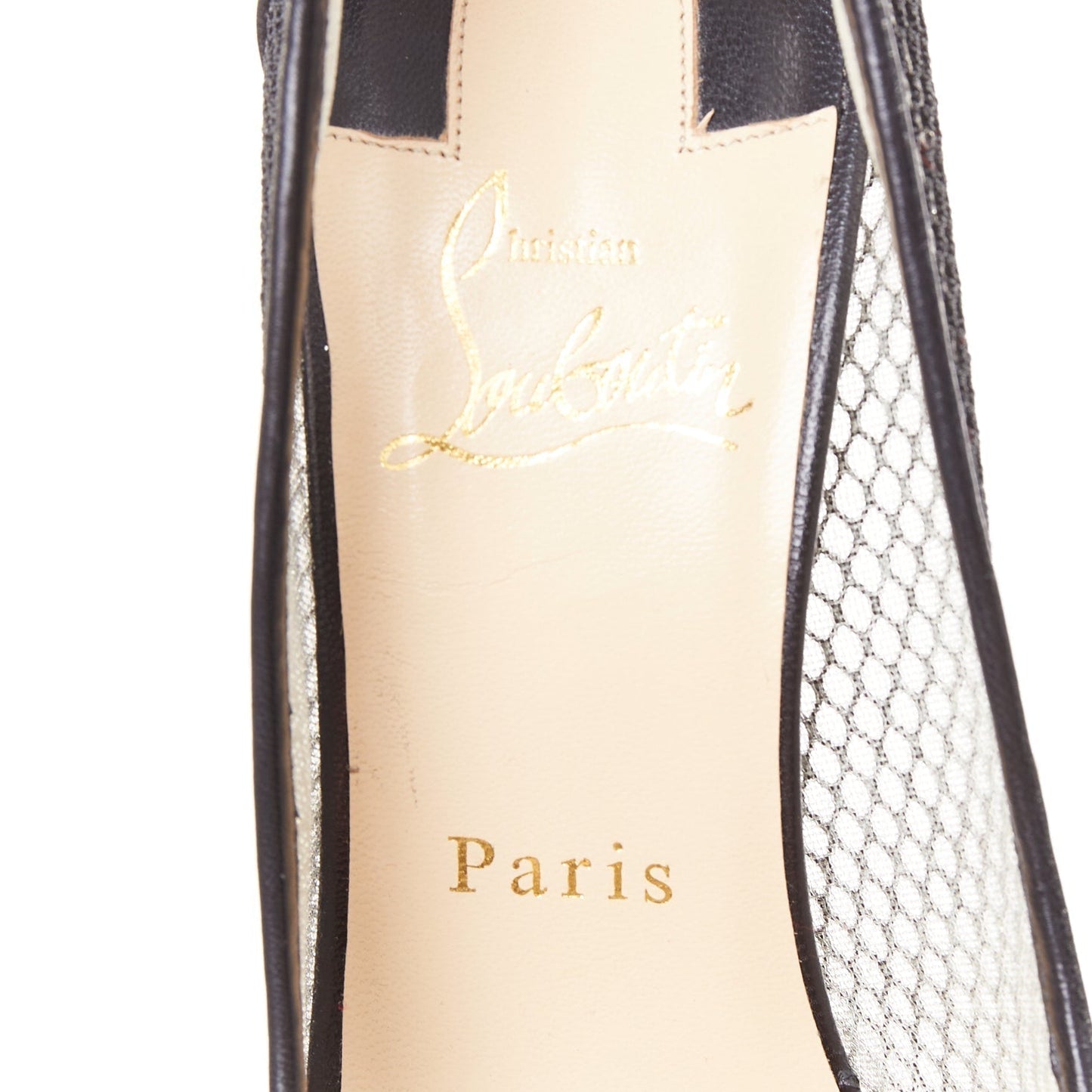 Women's Christian Louboutin Mesh Pumps