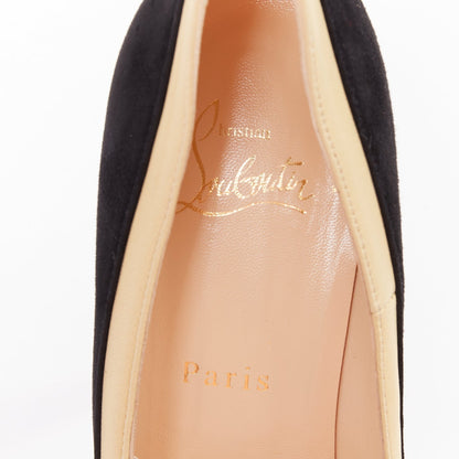 Women's Christian Louboutin Suede Platform Pumps