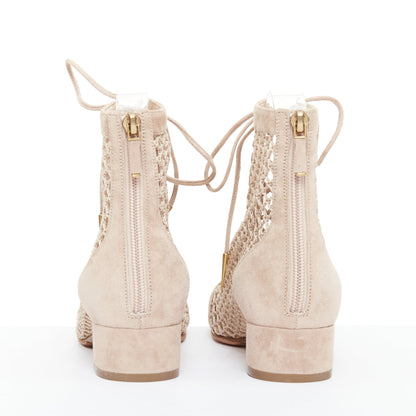 Women's Dior 2019 Suede Net Mesh Boots