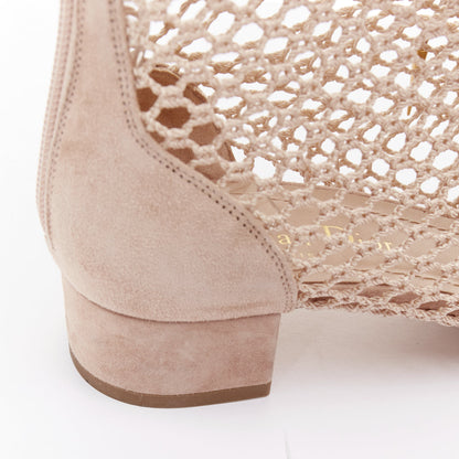 Women's Dior 2019 Suede Net Mesh Boots