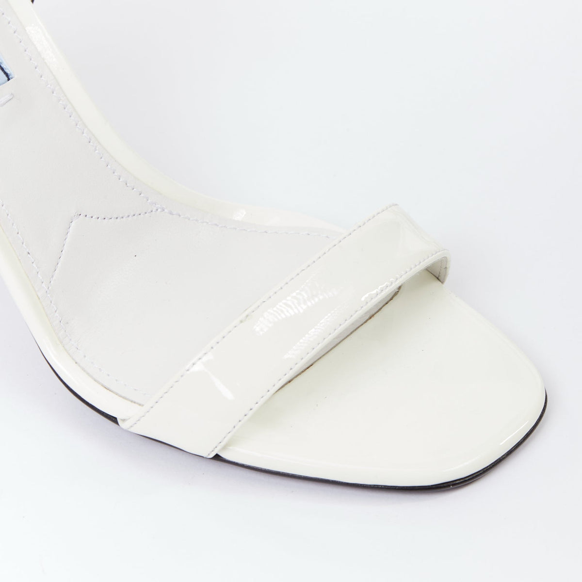 Women's Prada Patent Leather Flame Sandals