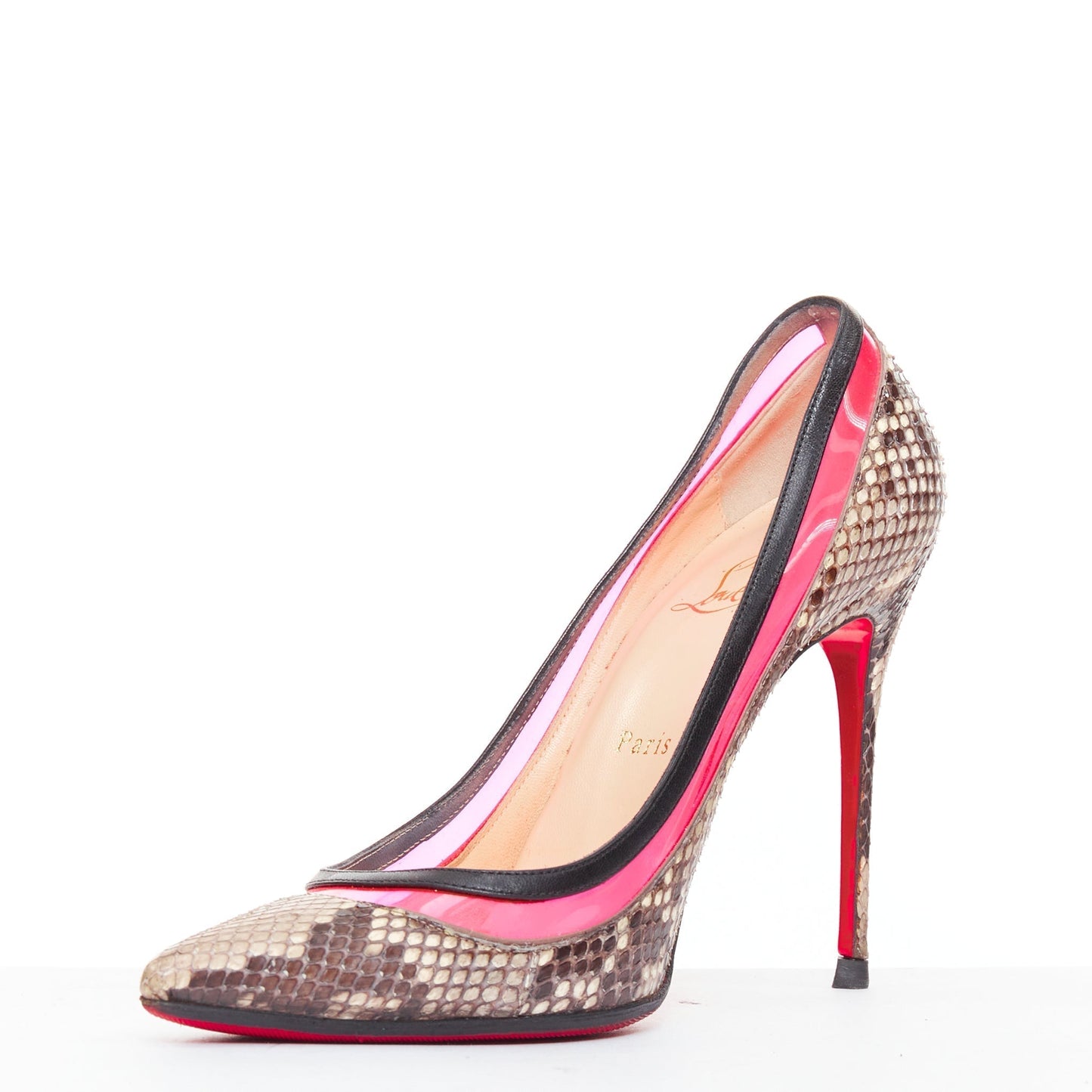 Women's Christian Louboutin PVC Leather Pumps